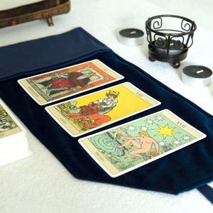 Tarot Cards Bag, Velvet Tarot Wrap & Deck Pouch – Handmade Tarot Case for Witchcraft  Divination, Gift for Witches
