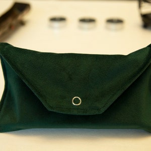 Tarot Card Bag – Velvet Tarot Pouch Green, Oracle Card Holder, Tarot Deck Wrap Case, Witchcraft & Divination Tool, Gift for Witches