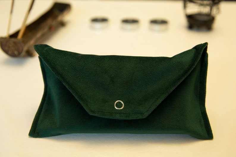 Tarot Card Bag – Velvet Tarot Pouch Green, Oracle Card Holder, Tarot Deck Wrap Case, Witchcraft & Divination Tool, Gift for Witches