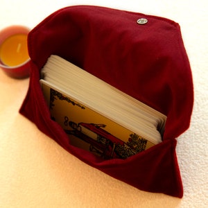 Tarot Card Bag – Velvet Tarot Pouch, Oracle Card Holder, Tarot Deck Wrap Case, Witchcraft & Divination Tool, Gift for Witches