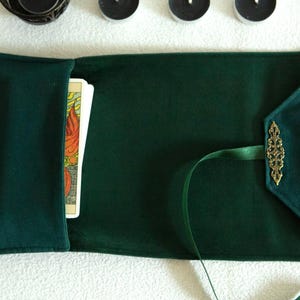 Tarot Cards Bag, Velvet Tarot Wrap & Deck Pouch – Handmade Tarot Case for Witchcraft  Divination