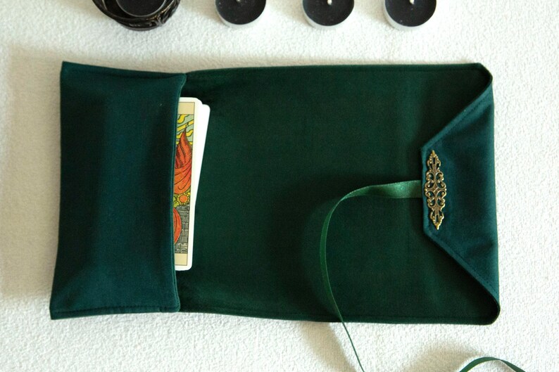Tarot Cards Bag, Velvet Tarot Wrap & Deck Pouch – Handmade Tarot Case for Witchcraft  Divination