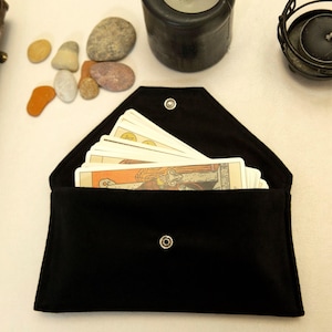 Witch Tarot Pouch, Tarot cards bag, Tarot cards wrap, Tarot cards holder, Gift for Witches, Oracle Cards Protector