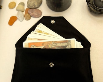 Bolsa de Tarot de Bruja, Bolsa para cartas de Tarot, Envoltorio para cartas de Tarot, Soporte para cartas de Tarot, Regalo para Brujas, Protector de Cartas de Oráculo