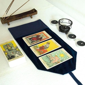 Tarot Cards Bag, Velvet Tarot Wrap & Deck Pouch – Handmade Tarot Case for Witchcraft  Divination