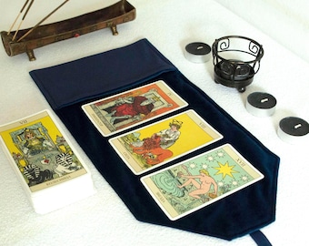 Tarot Cards Bag, Velvet Tarot Wrap & Deck Pouch – Handmade Tarot Case for Witchcraft  Divination