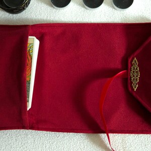 Tarot card Bag, Tarot Card Wrap, Tarot card holder, Tarot card pouch, Tarot Deck Case, Oracle Card Holder, Gift for Witches, Spiritual. witchcraft