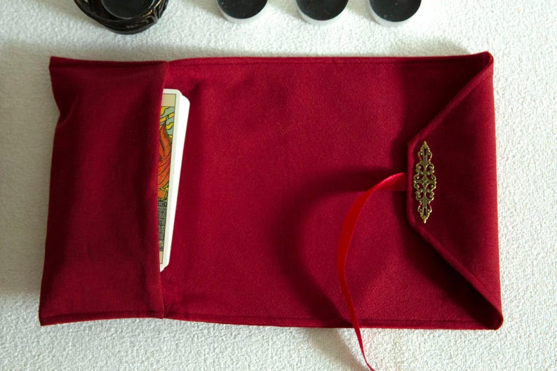 Tarot card Bag, Tarot Card Wrap, Tarot card holder, Tarot card pouch, Tarot Deck Case, Oracle Card Holder, Gift for Witches, Spiritual. witchcraft