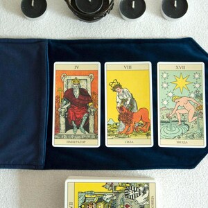 Tarot Cards Bag, Velvet Tarot Wrap & Deck Pouch – Handmade Tarot Case for Witchcraft  Divination, Gift for Witches