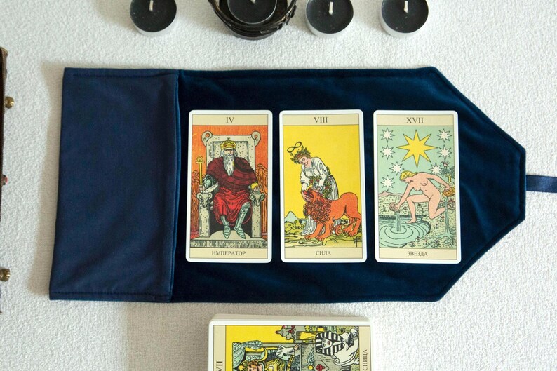 Tarot Cards Bag, Velvet Tarot Wrap & Deck Pouch – Handmade Tarot Case for Witchcraft  Divination, Gift for Witches