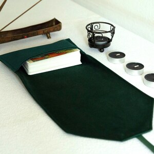 Tarot Cards Bag, Velvet Tarot Wrap & Deck Pouch – Handmade Tarot Case for Witchcraft  Divination