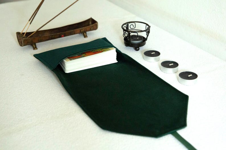 Tarot Cards Bag, Velvet Tarot Wrap & Deck Pouch – Handmade Tarot Case for Witchcraft  Divination