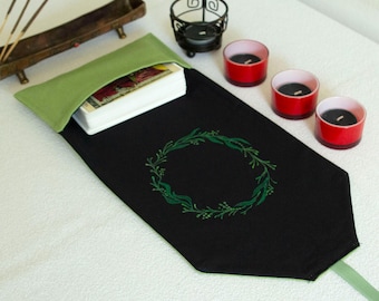 Tarot card wrap, Tarot card bag, Pouch for Tarot, Tarot deck pouch, Tarot card holder, Purse, Oracle, Witchcraft, Gift for Witches