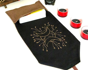 Tarotkaartomslag, tarotkaarttas, tarotkaarthouder, maanstanden, tarotkaartetui, spirituele deckcase, hekserij, orakel, cadeau voor heksen