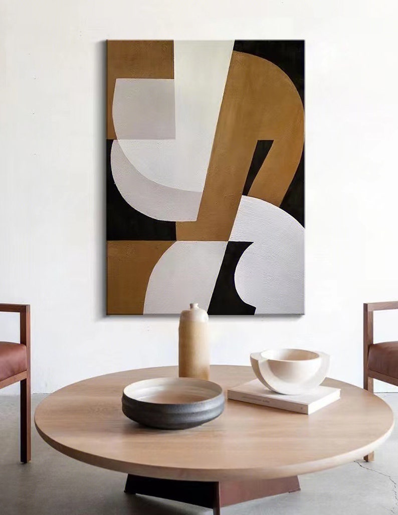 Black and Brown Abstract Art Black and Brown Textured Wall Art Etsy