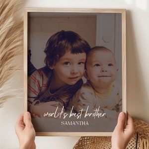 Personalisierter Big Brother Geschwister Geschenk, New Big Brother Geschenk, personalisiertes Urlaubsgeschenk von Schwester zu Weihnachten, Geburtstagsgeschenk für Bruder
