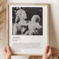 Auntie Definition Wall Art, Aunt Poster, Aunt Definition Meaning, Gift