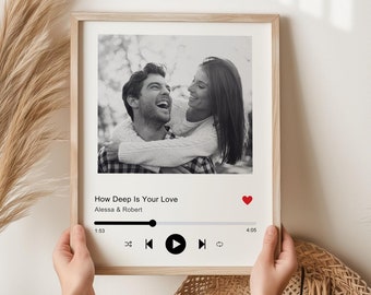 Personalized Song Album Cover Print, Custom Song Poster, Gift For Music Lover (Digital Download)