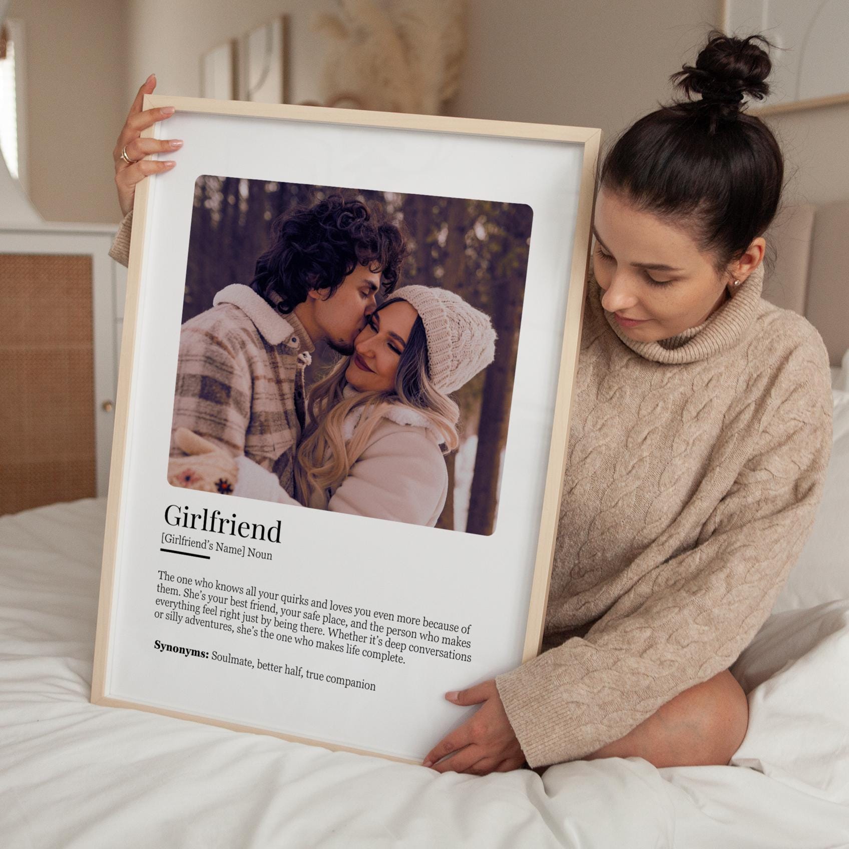Personalized Girlfriend Definition Photo Print, Anniversary Gift for ...