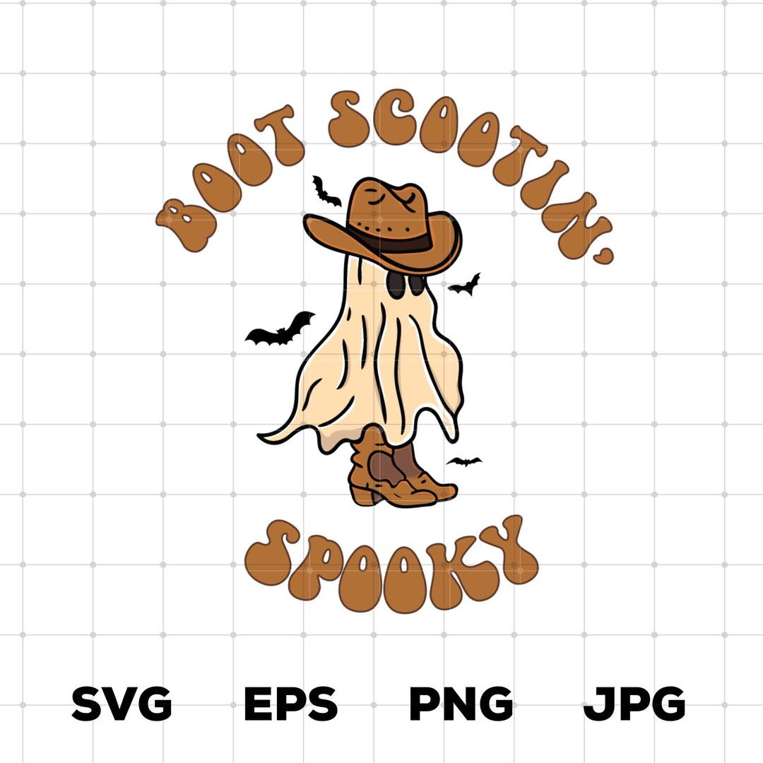 DIGITAL Boot Scootin&rsquo; Spooky Png Svg Country Halloween - Etsy