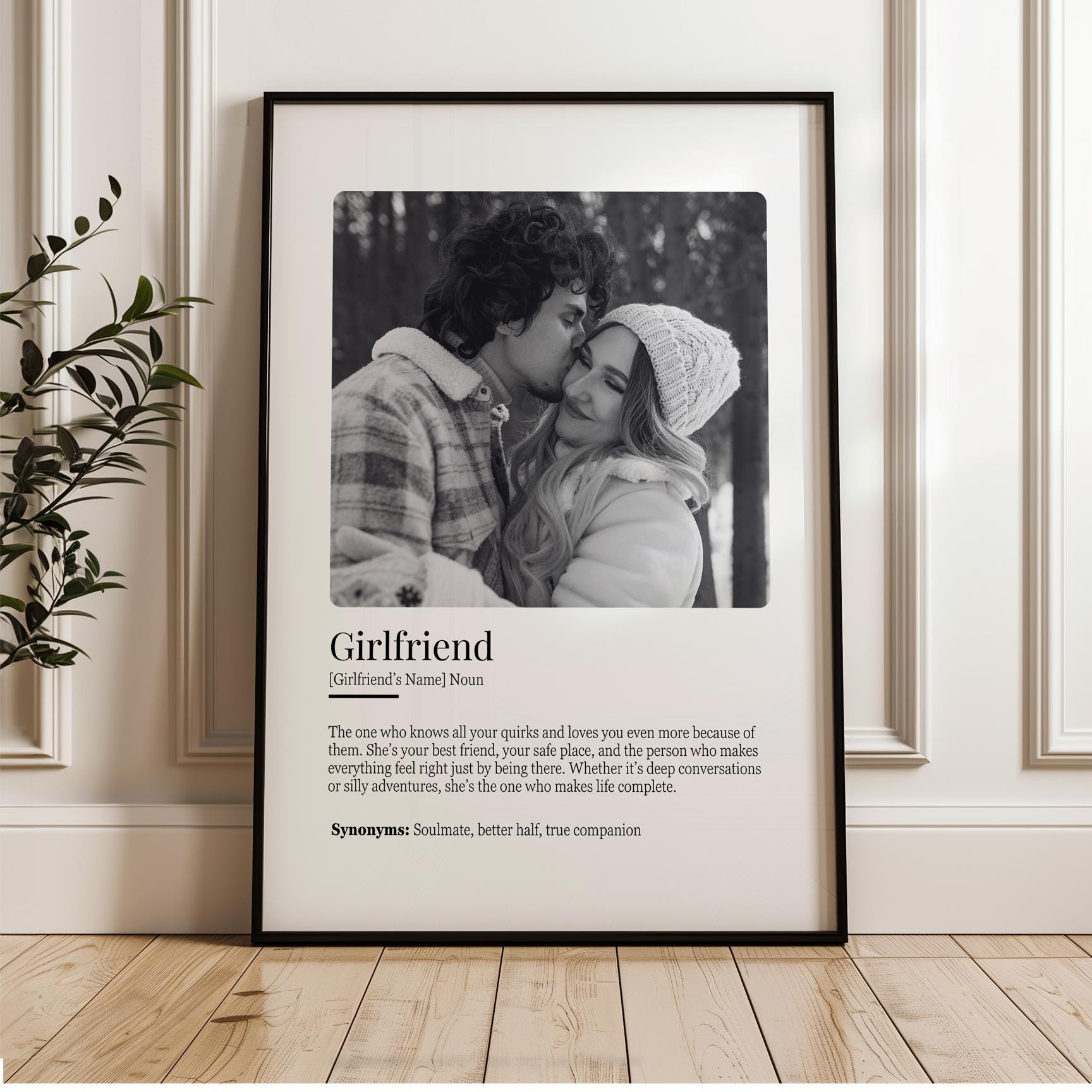 Personalized Girlfriend Definition Photo Print (digital Download ...