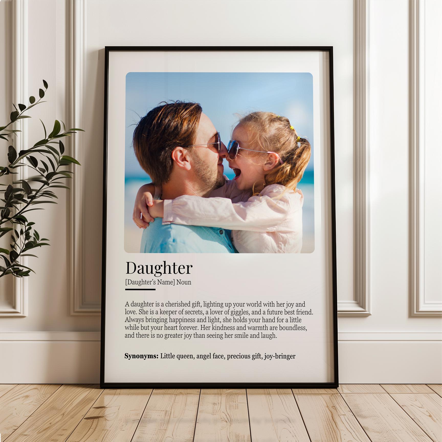 Personalised Daughter Definition Printable Wall Art Digital Download ...