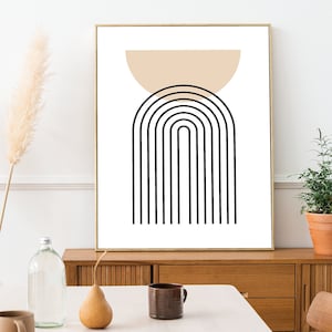 Abstrakte Kunst Poster | Premium Poster | Boho Bild