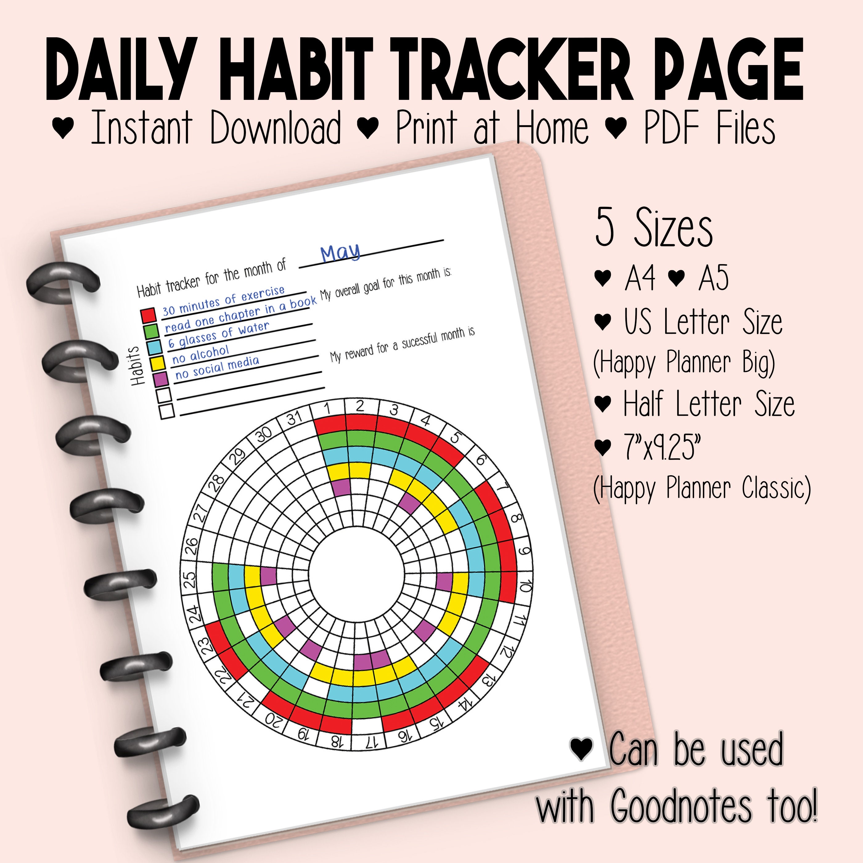 22 Ninja Crafts for Kids to Make at Home 17 Happy Planner Habit Tracker Inserts: Monthly Goal Tracker (PDF)