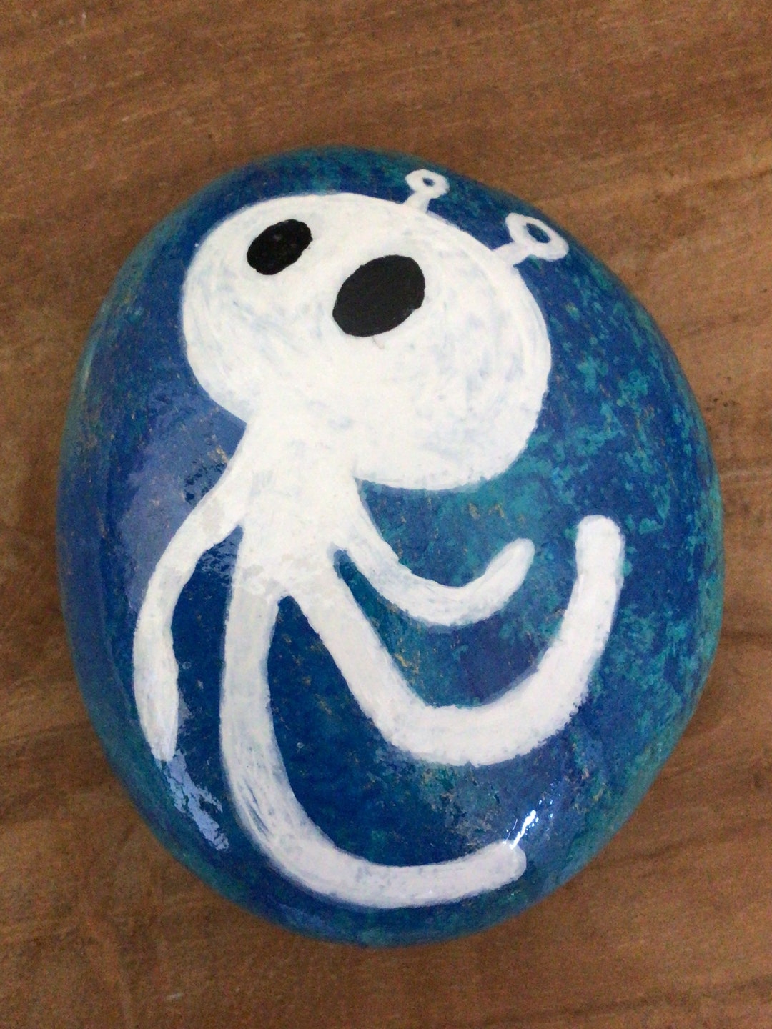 Hand Painted Rocks ALIEN in Space Creature Unique Gift - Etsy