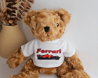 F1 Fórmula Osito de peluche McLaren Mercedes Ferrari Aston  Martin Redbull Mercancía de F1 Regalo Cumpleaños Día del Padre