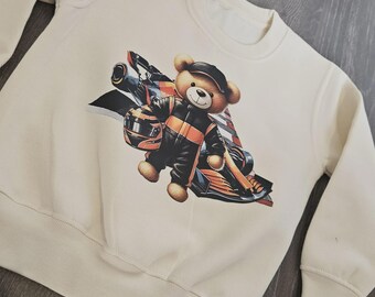 Formula One Kids Jumper, McLaren Merchandise, Unisex Fleece Sweatshirt