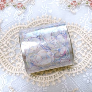 Bubbles Laser PET Designer-Tape | Niedliches Plannertape, Scrapbooking, Bullet Journal, Schreibwaren