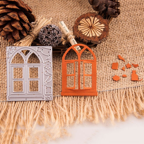 BENECREAT Matrices De Découpe Métal Cadre Fenêtre Et Porte – Idéal Pour Scrapbooking, Cartes Et Albums DIY