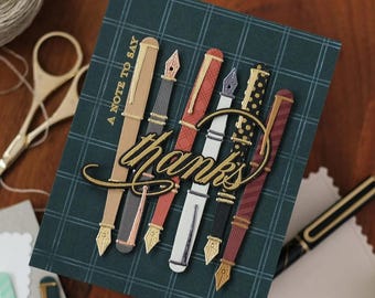 Fustelle in metallo per scrapbooking, album di ritagli, biglietti