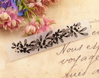Embossing Folder - Floral bookmark card making