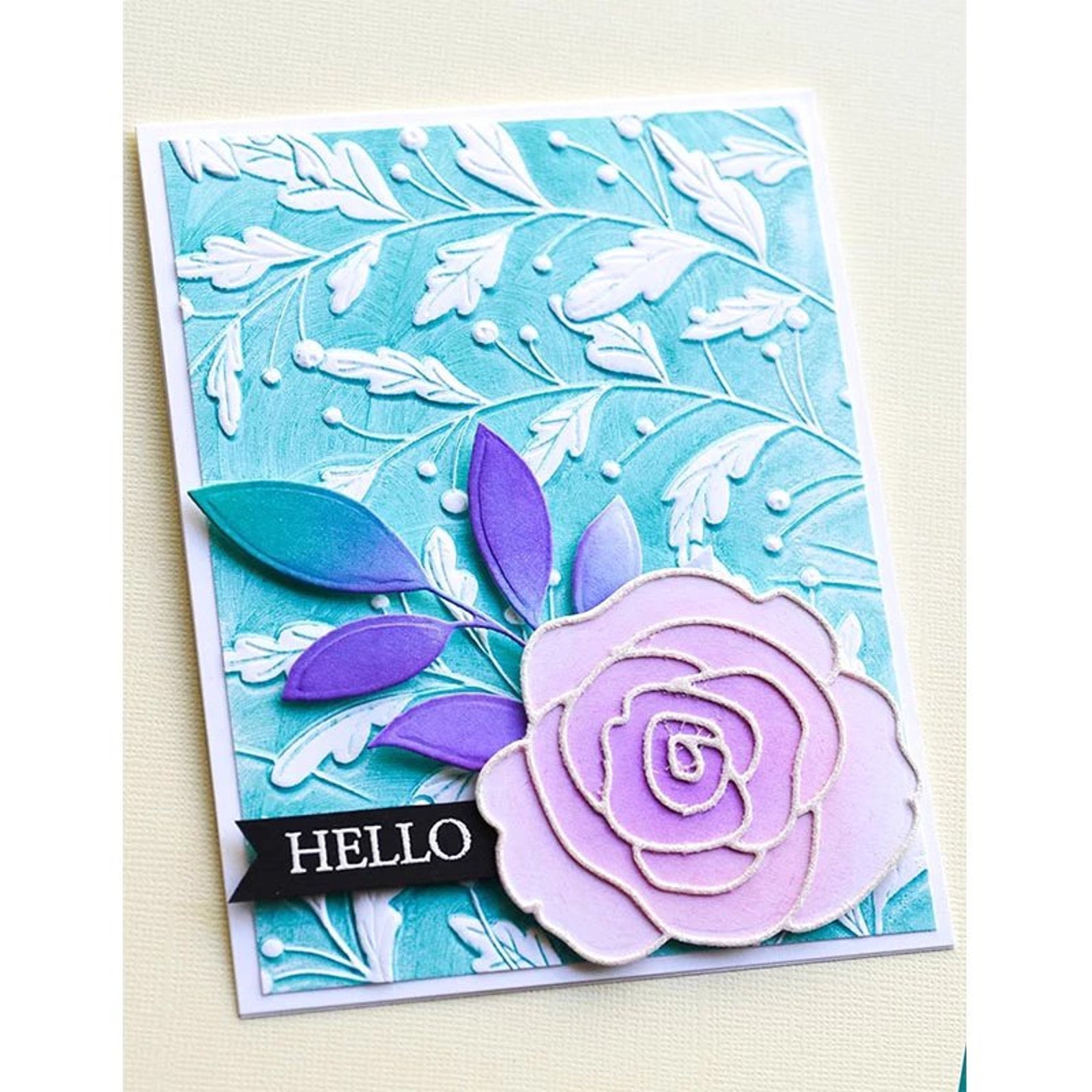 Embossing Folder - Botanical Leaf Holiday Greeting Card Making Craft - Etsy
