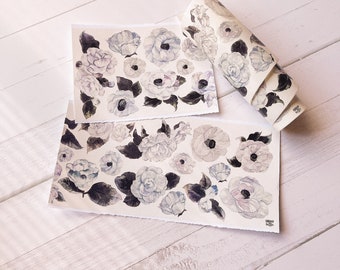 Flower Cuties Washi paper tape | Cute planner tape, Scrapbooking, Bullet Journal, Stationery