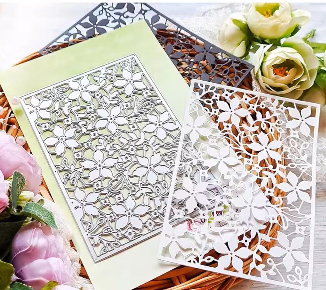 3D Flowers Card Greetings Metal Cutting Dies Scrapbooking Floral Steel ...