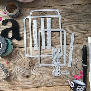 3D-nummers Journaling tabpapier perforatorzakken Metalen Stansmessen Scrapbooking Bloemen Staal Ambachtelijke Gestanst DIY Album Kaart maken