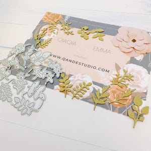 3D Flower Plants Leaf Metal Cutting Dies Scrapbooking Floral Steel Craft Die Cut DIY Album Card Making Home Party Decoration