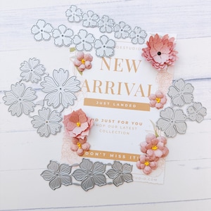 3D Blume Metall Stanzformen Scrapbooking Floral Stahl Handwerk sterben geschnitten DIY Album Karte, der Haus-Party-Dekoration