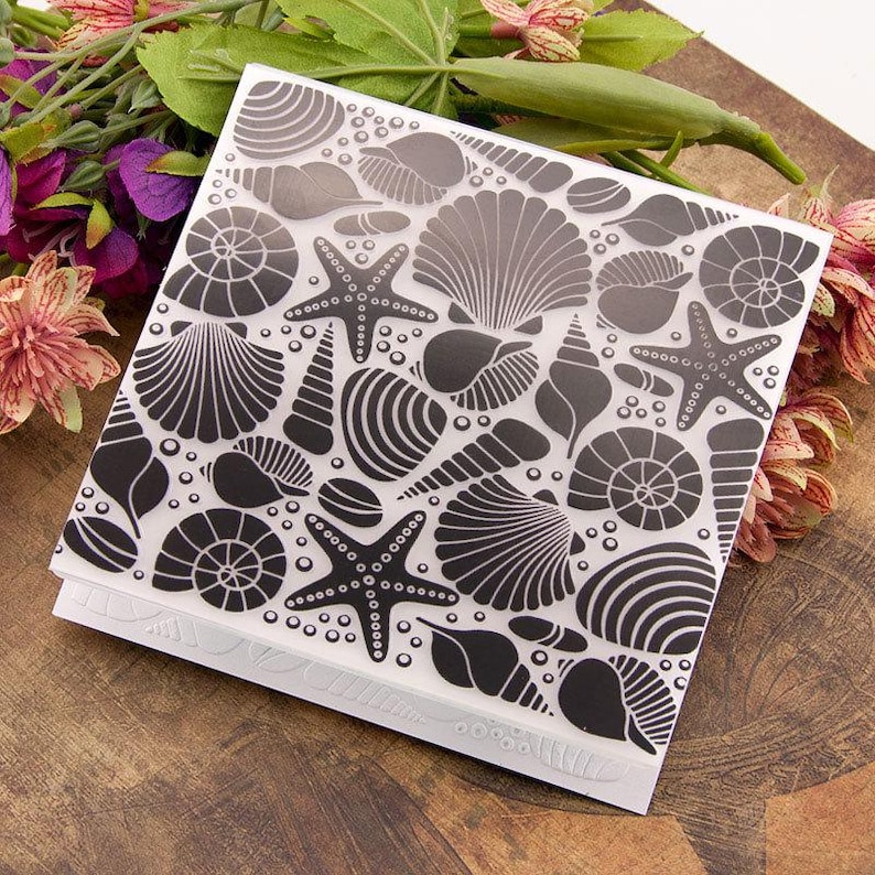 Embossing Folder - Ocean Beach Sea World Card Making - Etsy