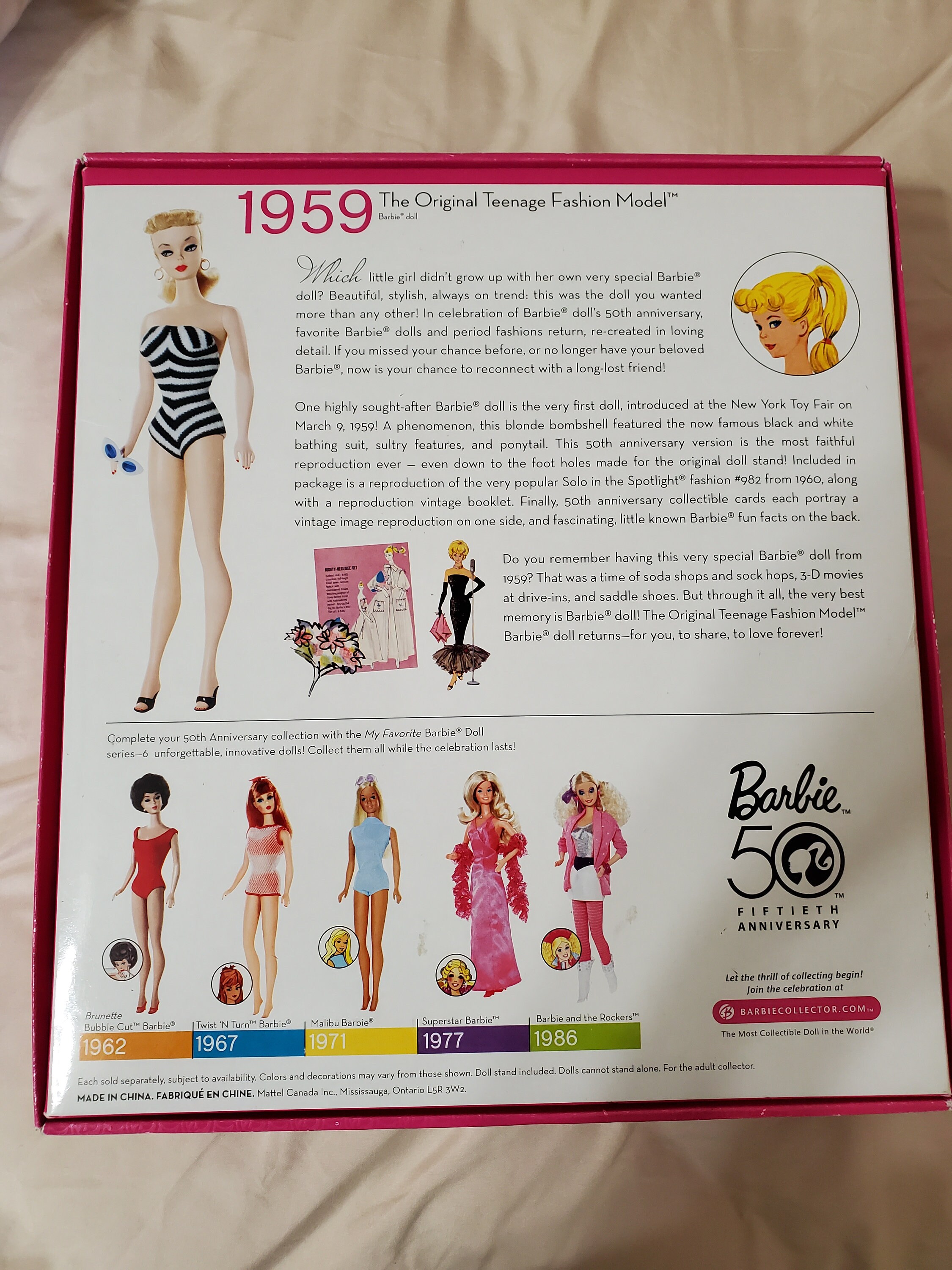 1959 Barbie Mattel 50th Anniversary Doll - Etsy