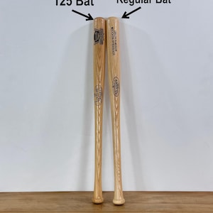 CHOICE Miniature 18&quot; Wood Louisville Slugger Baseball Bat by Hillerich and Bradsby Marked the Museum and Factory, The 125 or the Regular Bat