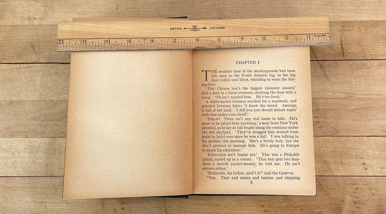 C 1897 Antique Book, Captains Courageous by Rudyard Kipling, Published by The Book League of NY image 7