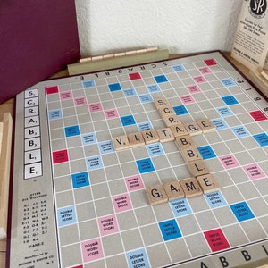 1950&#39;s Scrabble Crossword Board Game by Selchow & Righter Co. New York, N.Y.