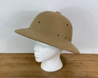 Pith Helmet, Sun/Safari Helmet, 1966 DSA-100 Vietnam Era Government Issued Military Pith Helmet