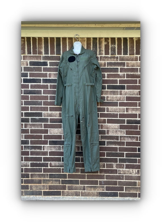 Nomex Flyers, Coveralls, Green, with Patches, 44R,