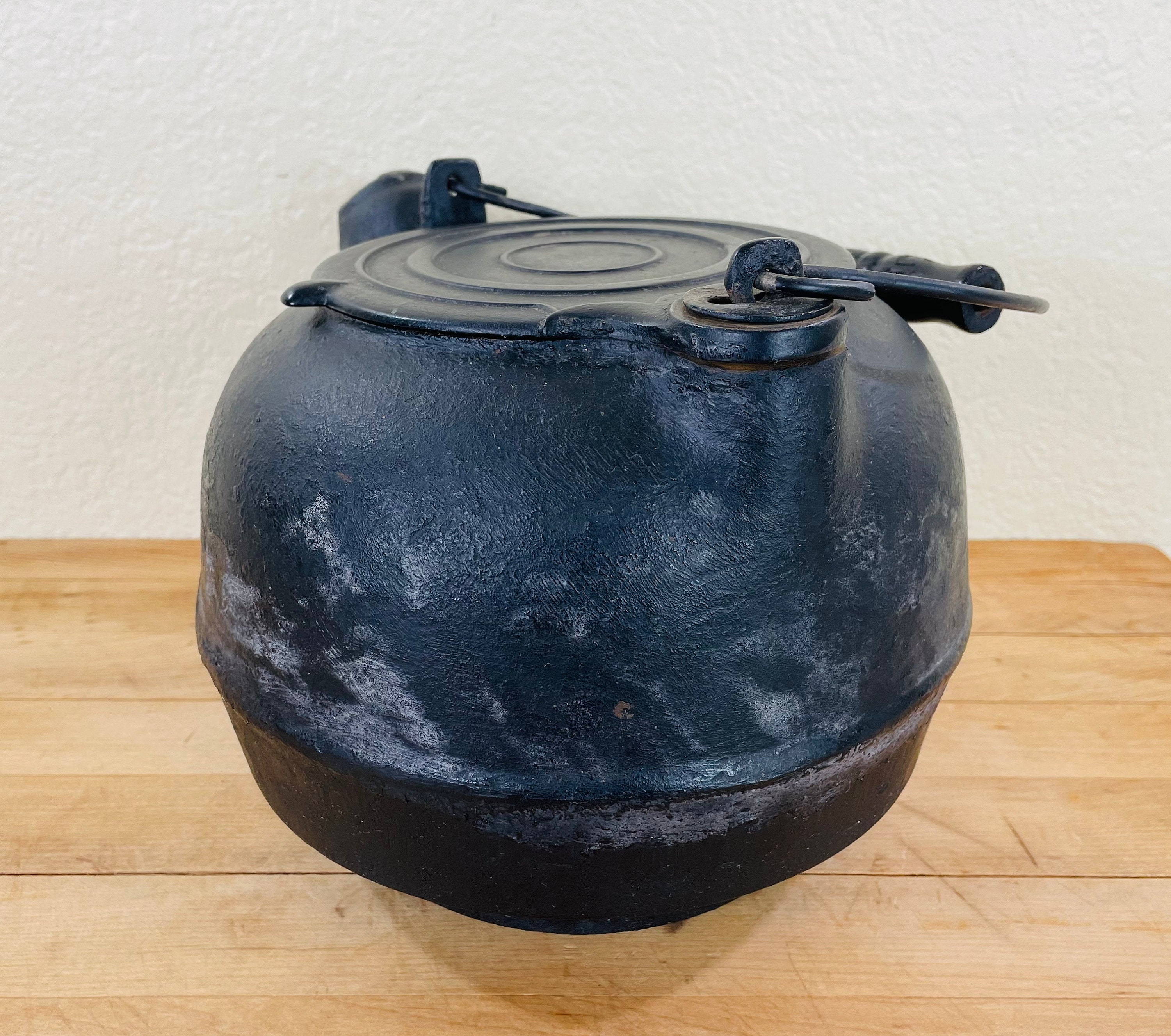 Antique Gatemarked Cast Iron Kettle 19th Century Heavy Cast Etsy