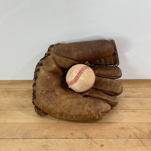 1950s Wilson Leather Baseball Mitt A2146, Leather Ball Glove